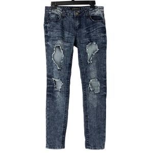 Women Almost Famous Size 9 Jr Distressed Skinny Jeans 5038